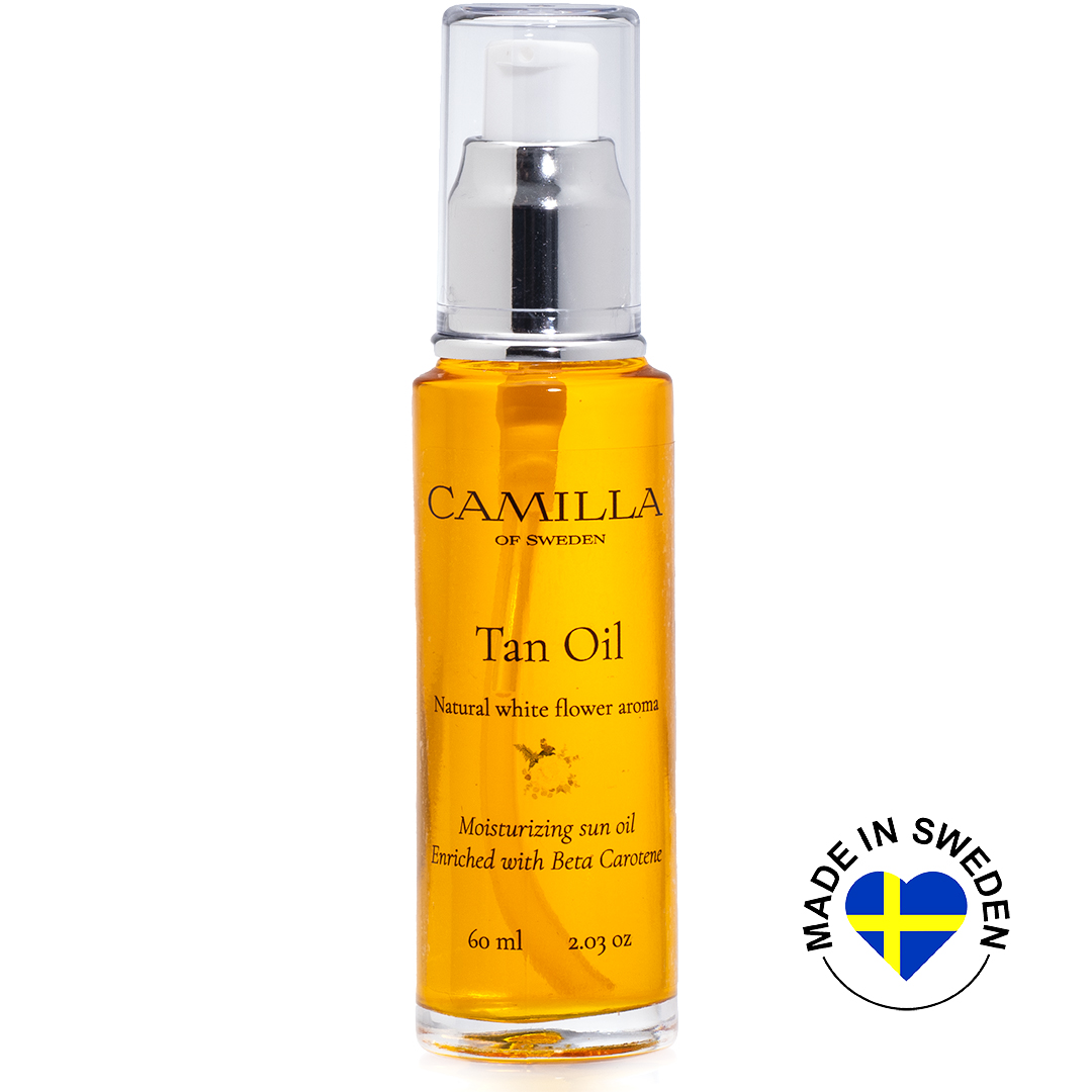Tan Oil white flower